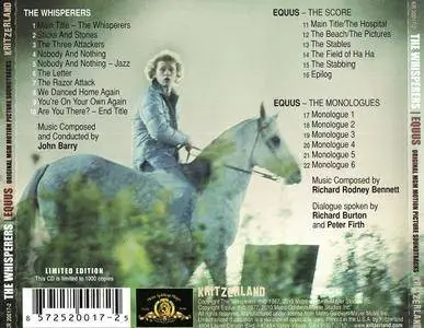 John Barry - The Whisperers; Richard Rodney Bennett - Equus: Original MGM Motion Picture Soundtracks (2010)