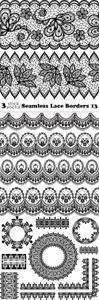 Vectors - Seamless Lace Borders 13