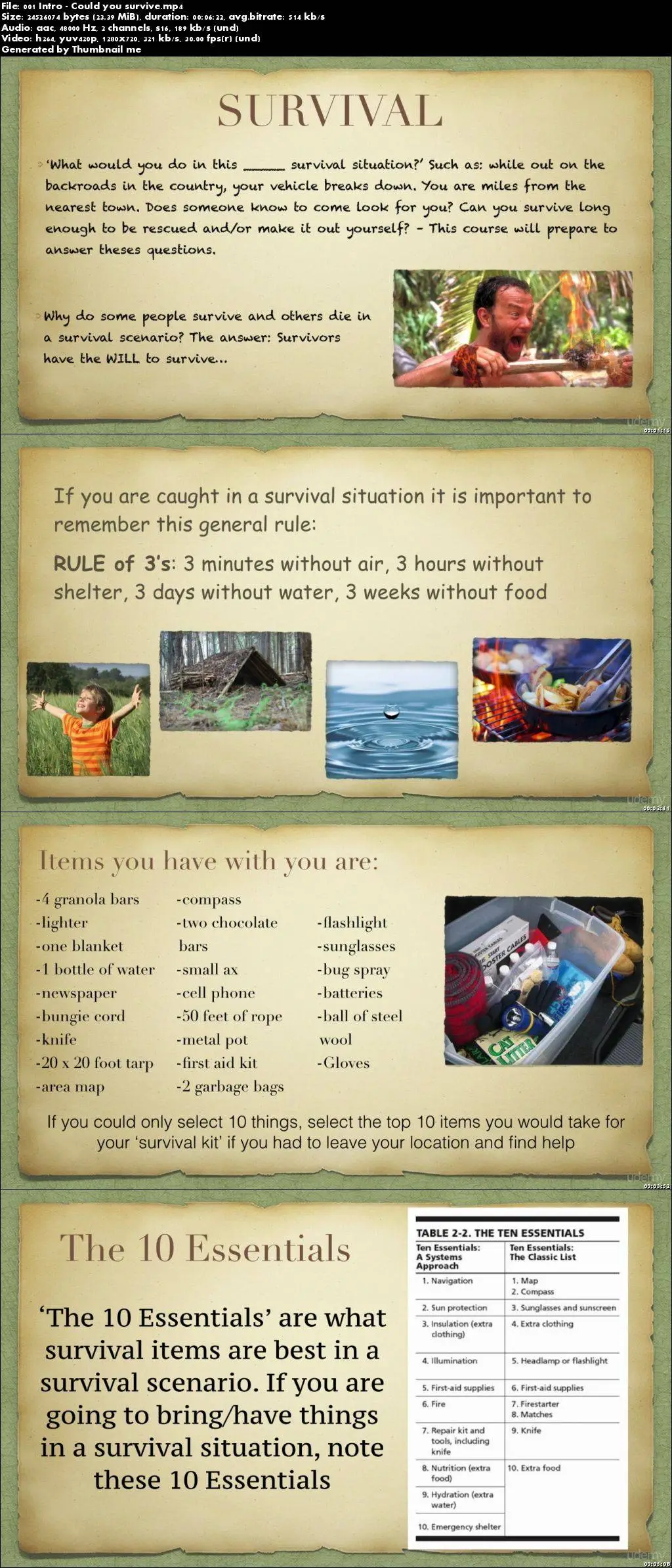 Wilderness Survival and Awareness - Be ready to survive