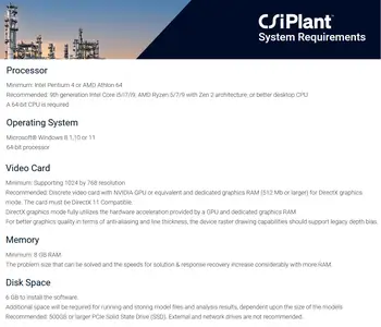 CSI CSiPlant 9.0.0