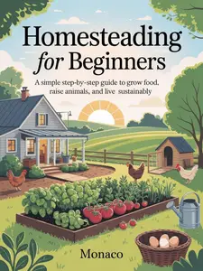 Homesteading for Beginners: A Simple Step-by-Step Guide to Grow Food, Raise Animals, and Live Sustainably
