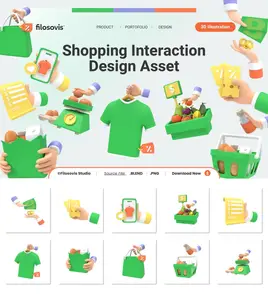 EE - 3D Shopping Interaction Design Asset XJQ269L