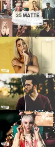 25 Matte LUTs and Presets Pack 8UYHW2P