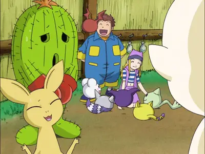 Digimon Frontier Episode 08 - Save Everyone! You Must Evolve, Tsunomon (Dual-Audio) (8-bit) (1080p BDRip