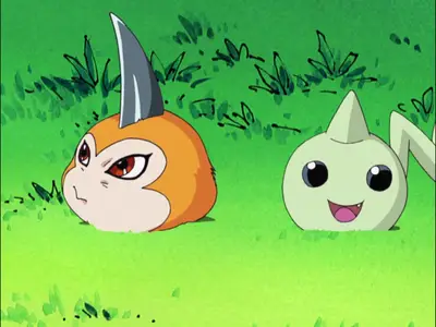 Digimon Frontier Episode 08 - Save Everyone! You Must Evolve, Tsunomon (Dual-Audio) (8-bit) (1080p BDRip