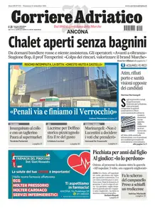 Corriere Adriatico Ancona - 14 Settembre 2025