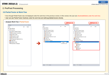 midas GTS NX 2021 version 1.1