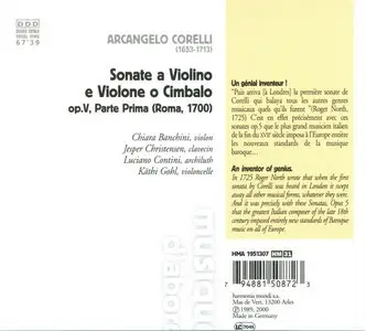 Arcangelo Corelli - Ensemble 415 / Banchini - Sonate a violino e violine o cimbalo 1989/2000, Harmonia Mundi # HMA 1951307)