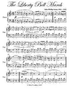 «Liberty Bell March Easy Piano Sheet Music» by John Philip Sousa
