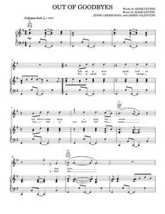 Out of goodbyes - Maroon 5 (Piano-Vocal-Guitar)