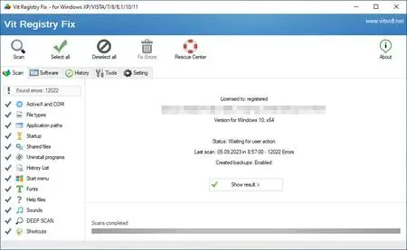 Vit Registry Fix 14.8.5 Multilingual Portable