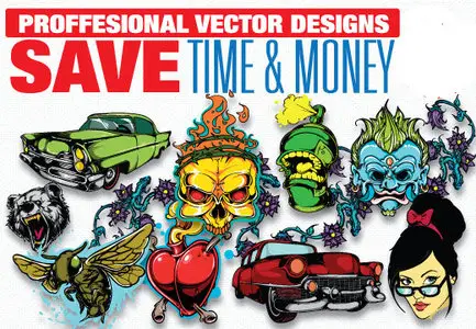 InkyDeals - T-shirt Factory Vectors Bundle: 400+ Premium Vectors