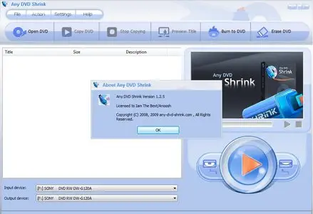 Any DVD Shrink 1.4.1 Portable