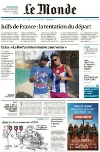 Le Monde Du Mercredi 21 Janvier 2015