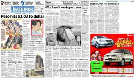 Philippine Daily Inquirer – December 29, 2005