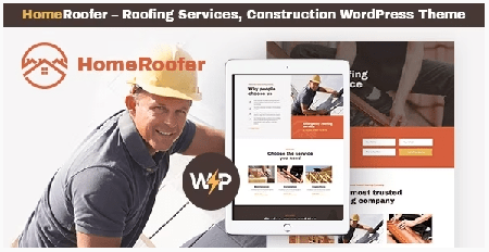 HomeRoofer v1.0.8 - Roofing Company Services & Construction WordPress Theme