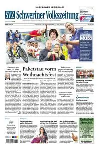 Schweriner Volkszeitung Hagenower Kreisblatt - 18. Dezember 2018