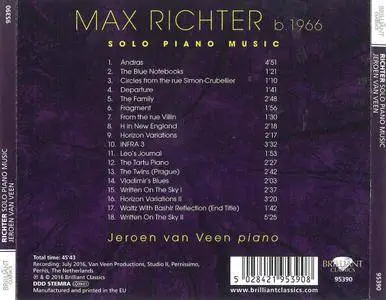 Jeroen van Veen - Max Richter: Solo Piano Music (2016)