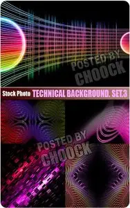 Technical background. Set.3 - Stock Photo
