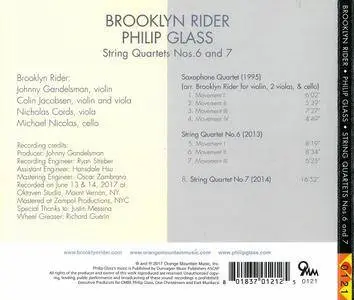 Brooklyn Rider - Philip Glass: String Quartets Nos. 6 And 7 (2017)