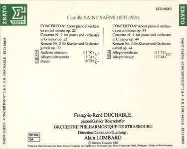 Francois-Rene Duchable - Saint-Saens: Concertos pour Piano (1990)