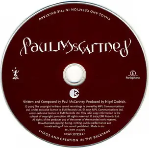 Paul McCartney - Chaos And Creation In The Backyard (2005) {Parlophone SE}