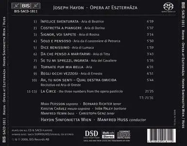 Manfred Huss, Haydn Sinfonietta Wien - Joseph Haydn: Opera at Eszterháza: Arias; La Circe (2009)