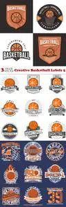 Vectors - Creative Basketball Labels 5