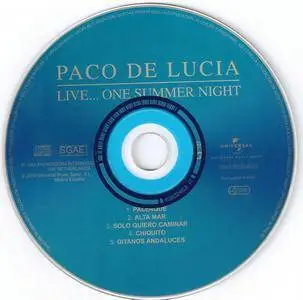 Paco de Lucia & Sextet - Live... One Summer Night (1984) {2010 Nueva Integral Box Set CD 19 of 27}