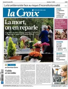 La Croix Du Vendredi 31 Octobre 2014
