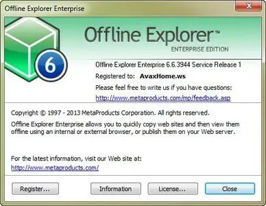 MetaProducts Offline Explorer Enterprise 6.6.3944 SR1