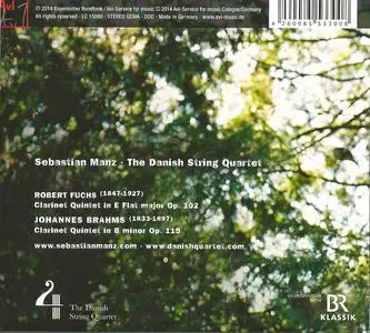 Sebastian Manz, The Danish String Quartet - Fuchs, Brahms: Clarinet Quintets (2014)