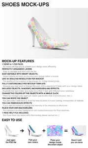 CreativeMarket - Shoes Mockup - High Heels Mockup