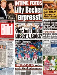 Bild Zeitung vom 28. Juli 2012
