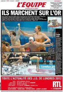 L'Equipe Edition du Lundi 30 Juillet 2012