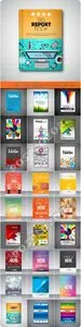 Brochure booklet flyer or book cover template vector 11