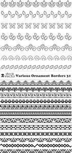 Vectors - Various Ornament Borders 31