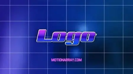 MotionArray Wireframe Path Retro Logo 161849