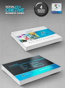 GraphicRiver Socialidea Creative Social Media Business Cards