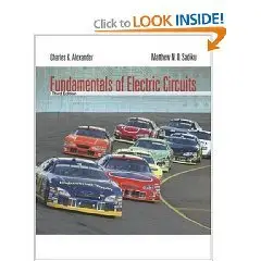 Fundamentals of Electric Circuits 3rd edition Solutions Manual