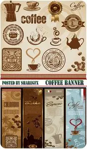 Stock Vector - Coffee Banner