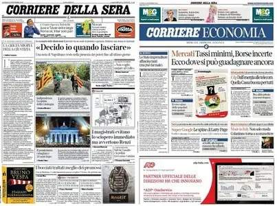 Il Corriere della Sera (10-11-14) + Corriere Economia