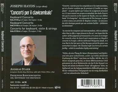 Haydn - Freiburger Barockorchester / Staier / von der Goltz - Keyboard Concertos (2004/2011)