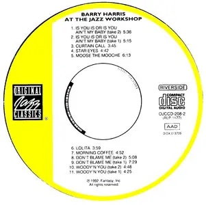 barry harris jazz workshop cd barry harris jazz workshop cd