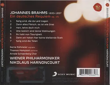 Brahms - Harnoncourt, Wiener Philharmoniker - Ein Deutsches Requiem, Op. 45 (2010) [REPOST]