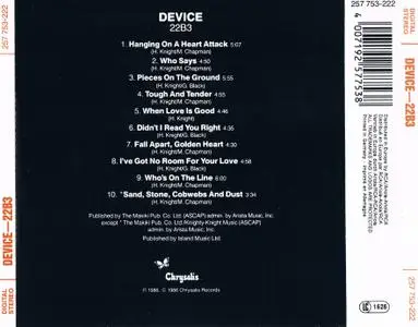 Device - 22B3 (1986) {3 Versions of One Album}