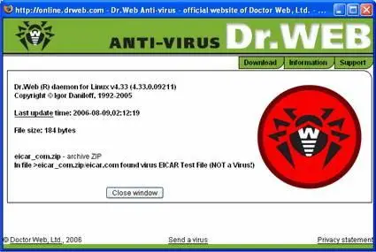Dr.Web Anti-virus with AntiSpam 4.33.3.05070