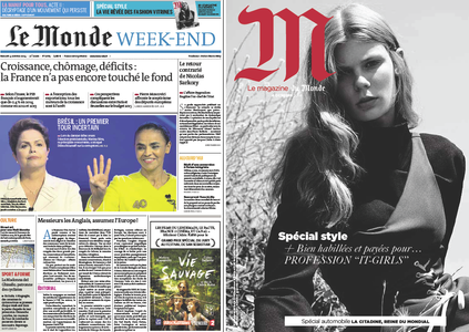 Le Monde du Samedi, 04. Octobre 2014