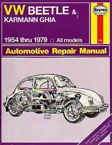 John Haynes - VW Beetle & Karmann Ghia 1954 through 1979 All Models