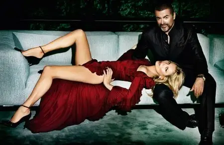 Kate Moss and George Michael by Mario Testino for Vogue Paris October 2012